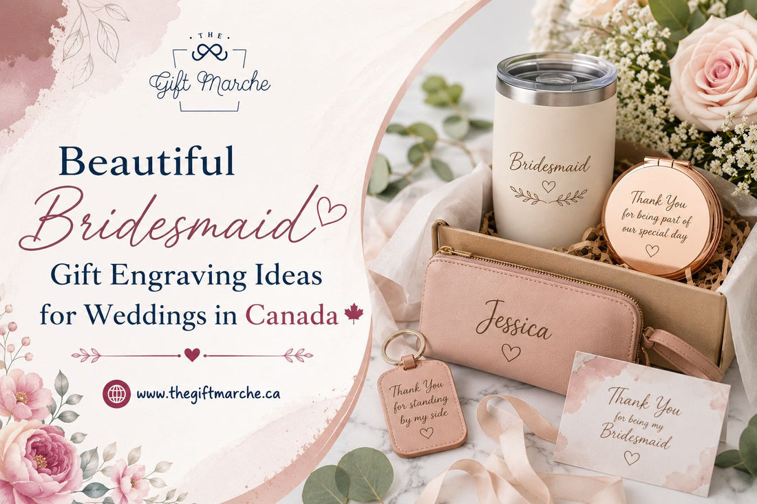 Beautiful Bridesmaid Gift Engraving Ideas for Weddings in Canada