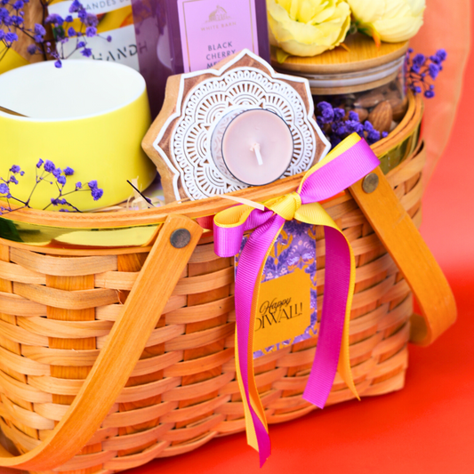 Wooden Flower Diya