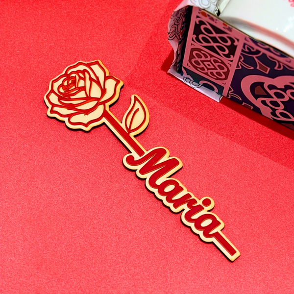 Personalized acrylic rose