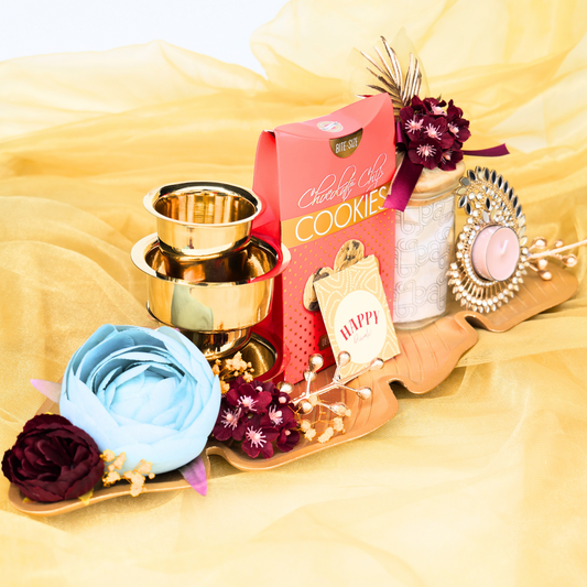 Traditional golden tray