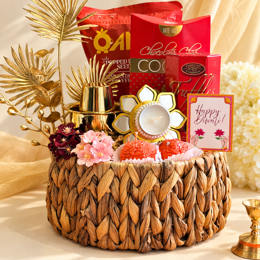 Traditional golden tray