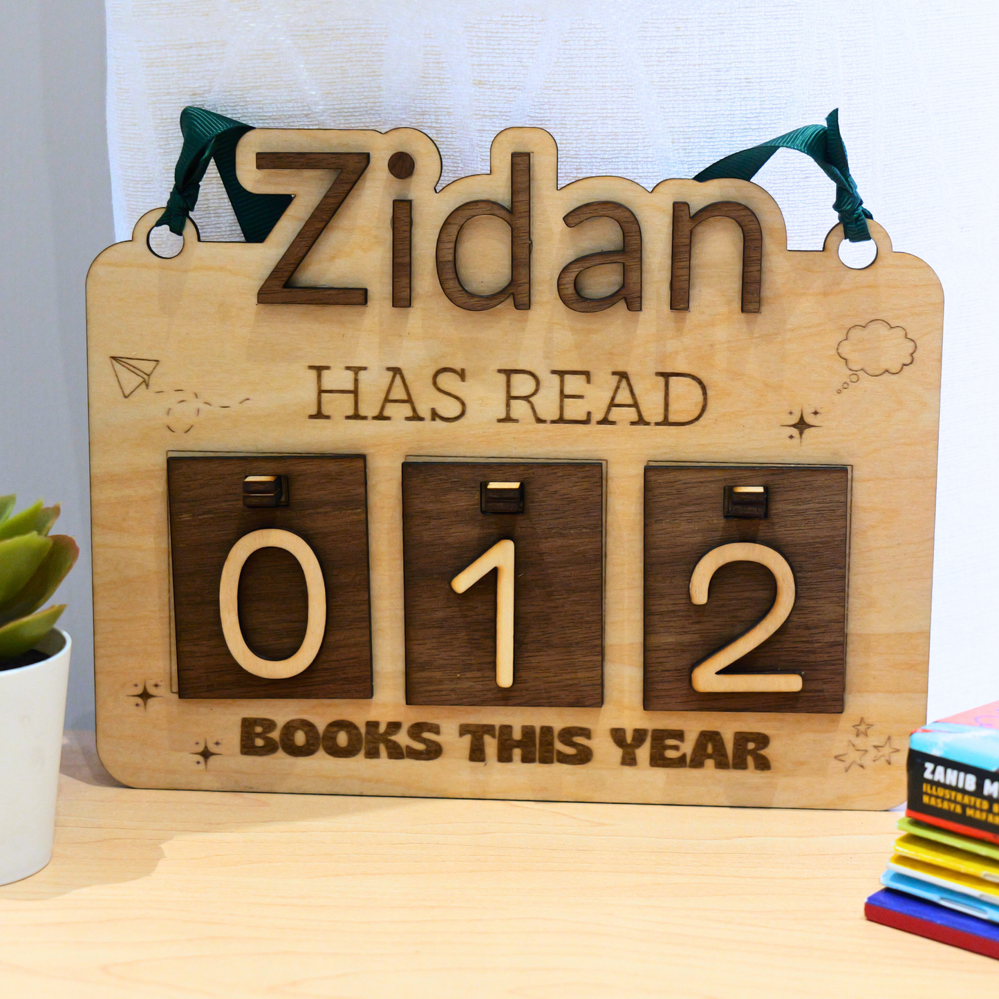 Kids Personalized 100-Book Reading Tracker