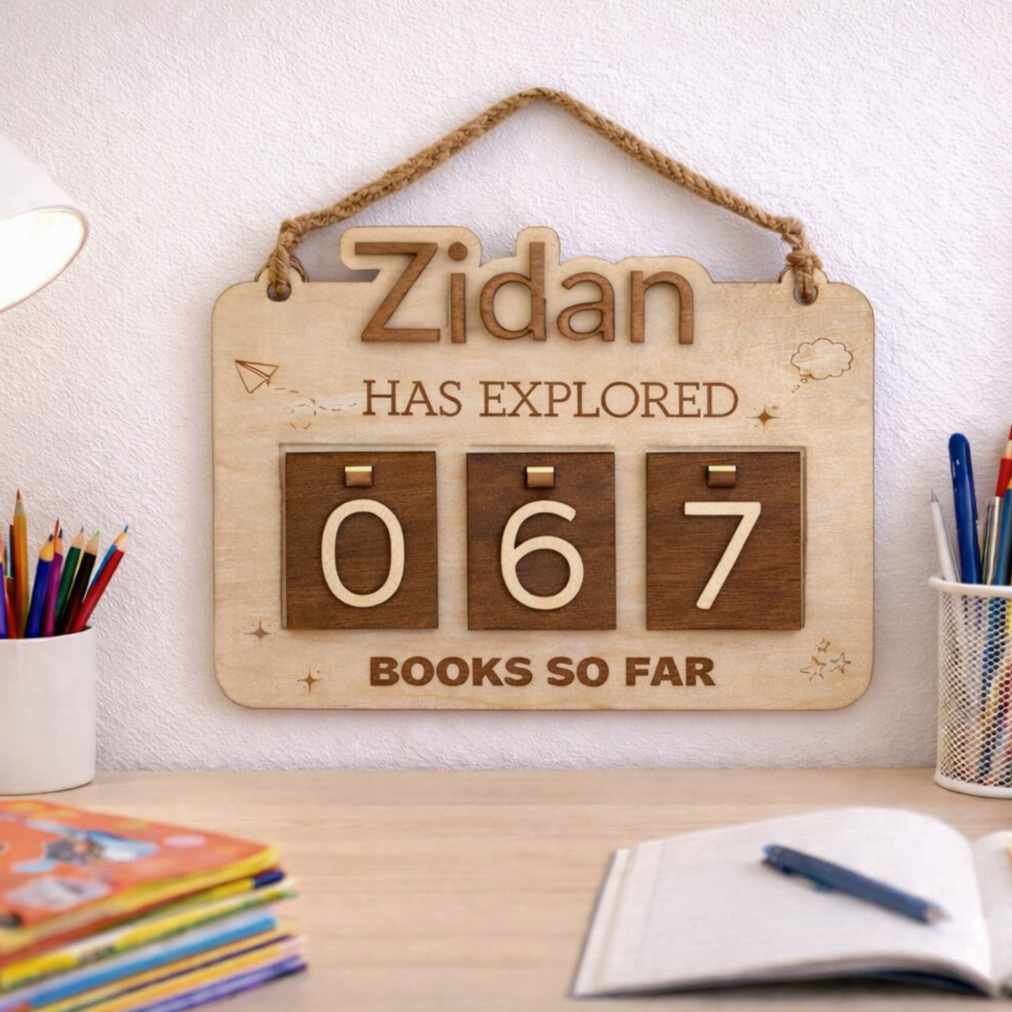 Kids Personalized 100-Book Reading Tracker