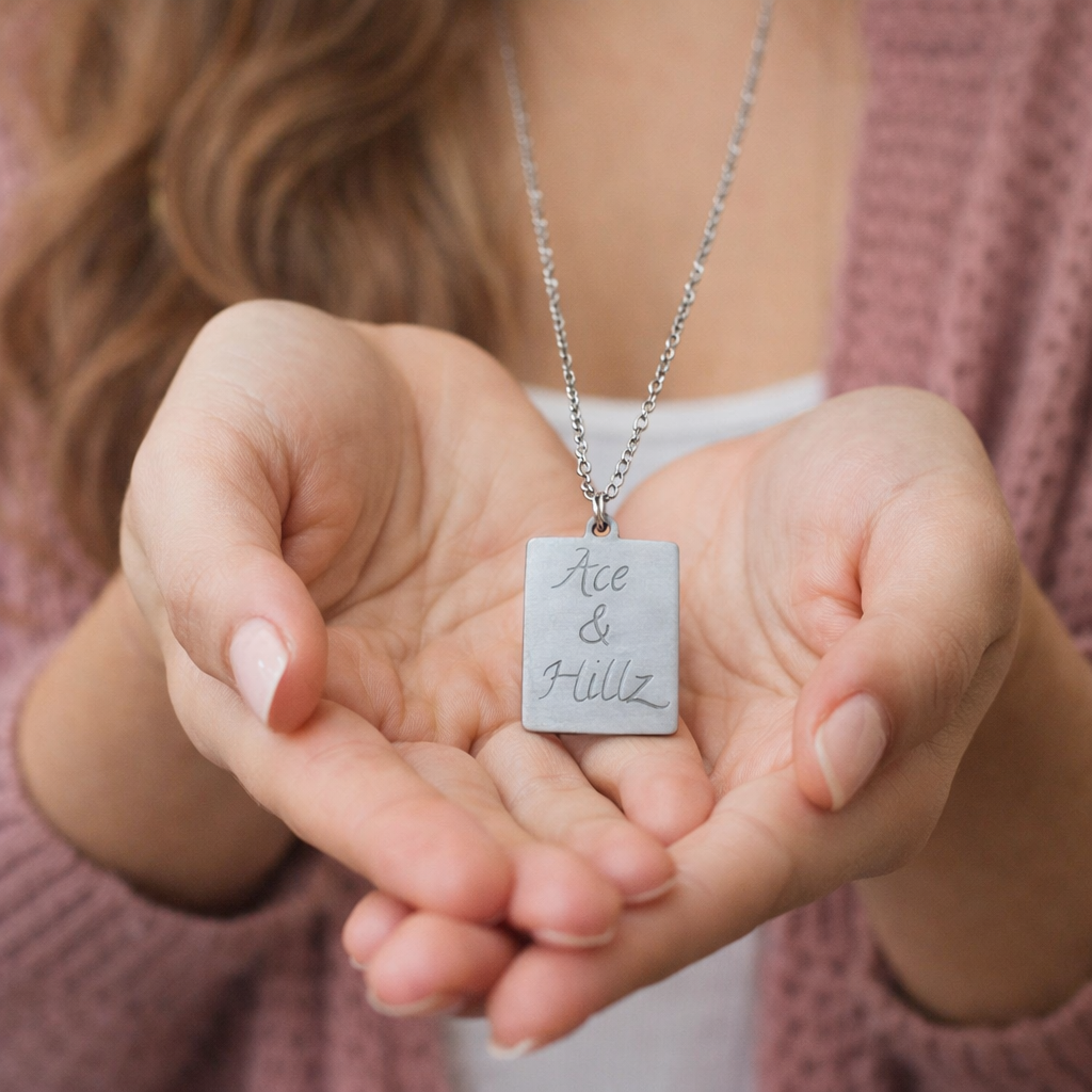 Engraved Stainless Steel Chain