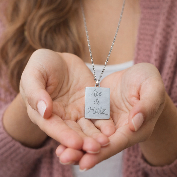 Engraved Stainless Steel Chain