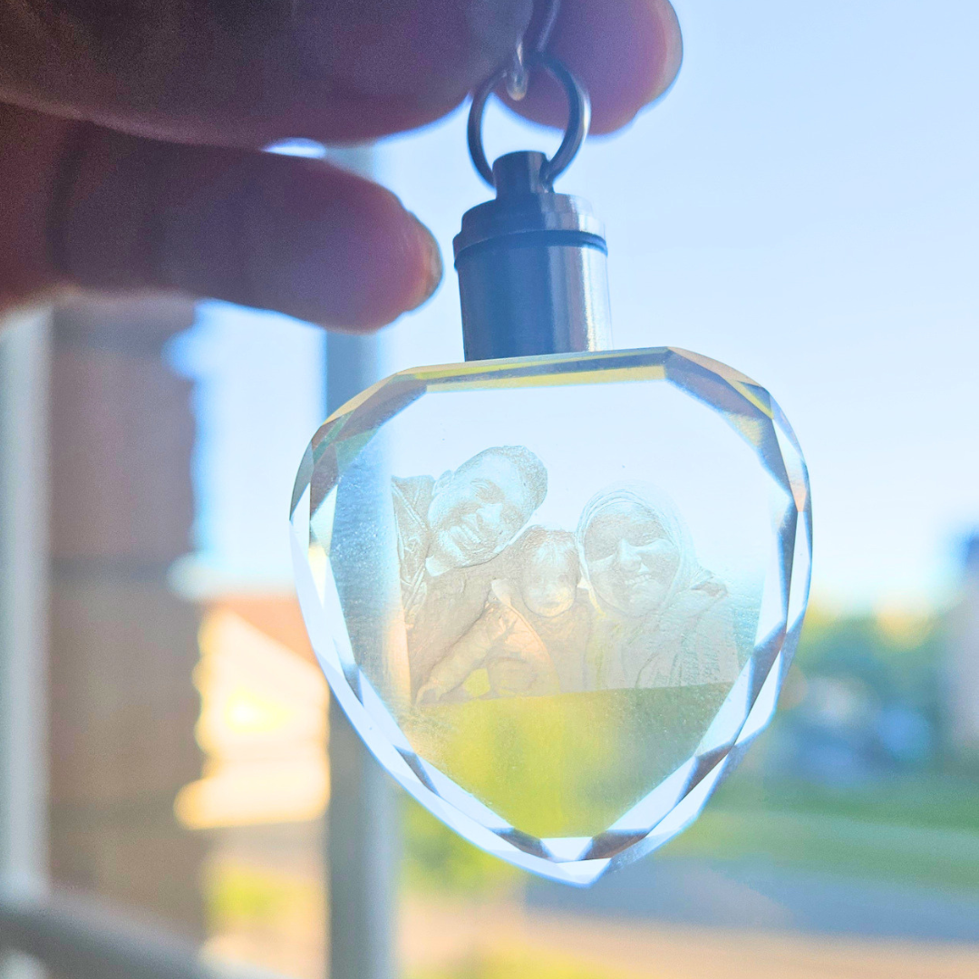 Crystal photo Keychain